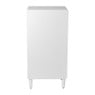 2 vakkenkast Zaha organic met deur - MDF - wit - 94x46x35 cm