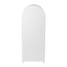 5 vakkenkast Zaha organic met boog - MDF - wit - 120.5x48x30 cm