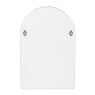 4 vakkenkast Zaha organic met boog - MDF - wit - 60x40x15 cm