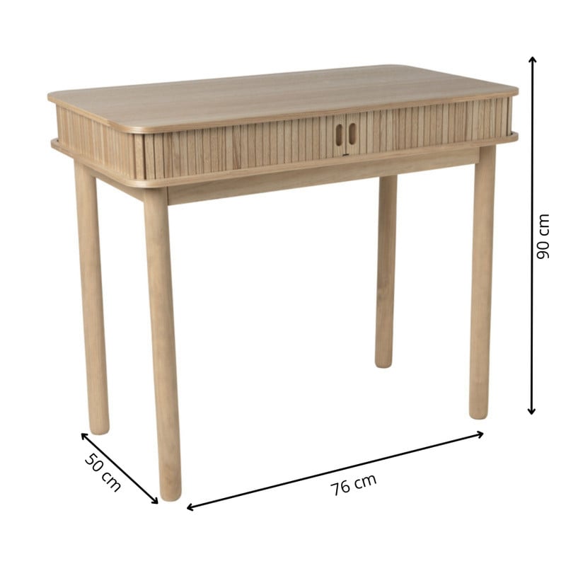 Bureau Uppsala - naturel - 76x90x50 cm