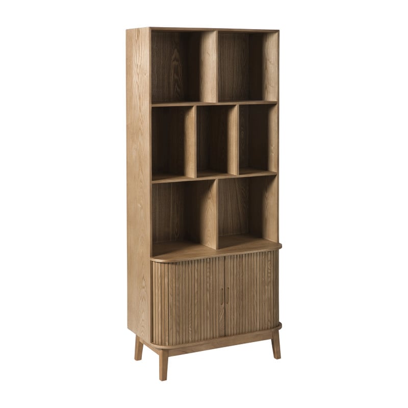 Vakkenkast Uppsala met 2 deurtjes - bruin - 157x80x40 cm