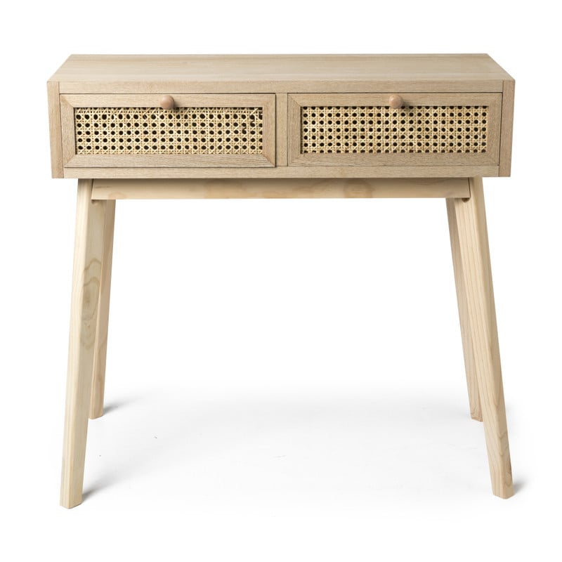 Sidetable Java met laden - bruin - 77.5x80x30 cm
