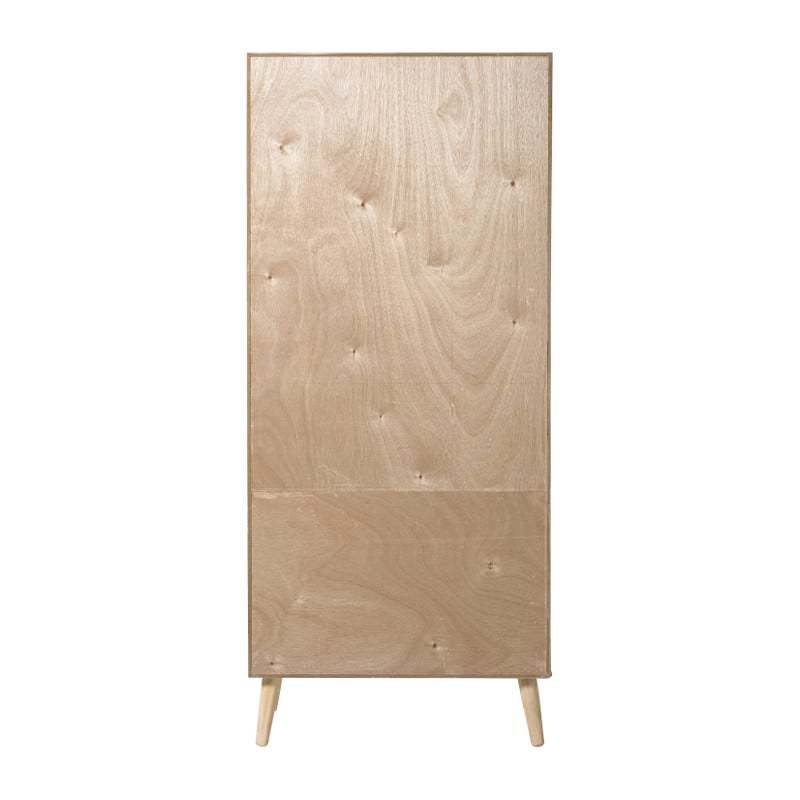 Vakkenkast Java met deuren - bruin - 170x70x33.5 cm