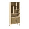 Vakkenkast Java met deuren - bruin - 170x70x33.5 cm