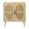 Kast Flores met ovalen vlakken - bruin - 78x70x37.5 cm