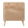 Kast Flores met ovalen vlakken - bruin - 78x70x37.5 cm
