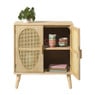 Kast Flores met ovalen vlakken - bruin - 78x70x37.5 cm