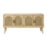 Dressoir Flores met ovalen vlakken - bruin - 55x120x40 cm