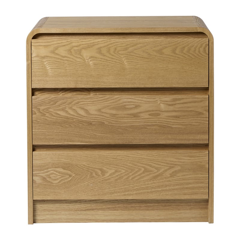 Ladekast Lennon 3laden - naturel - 60x35x65 cm