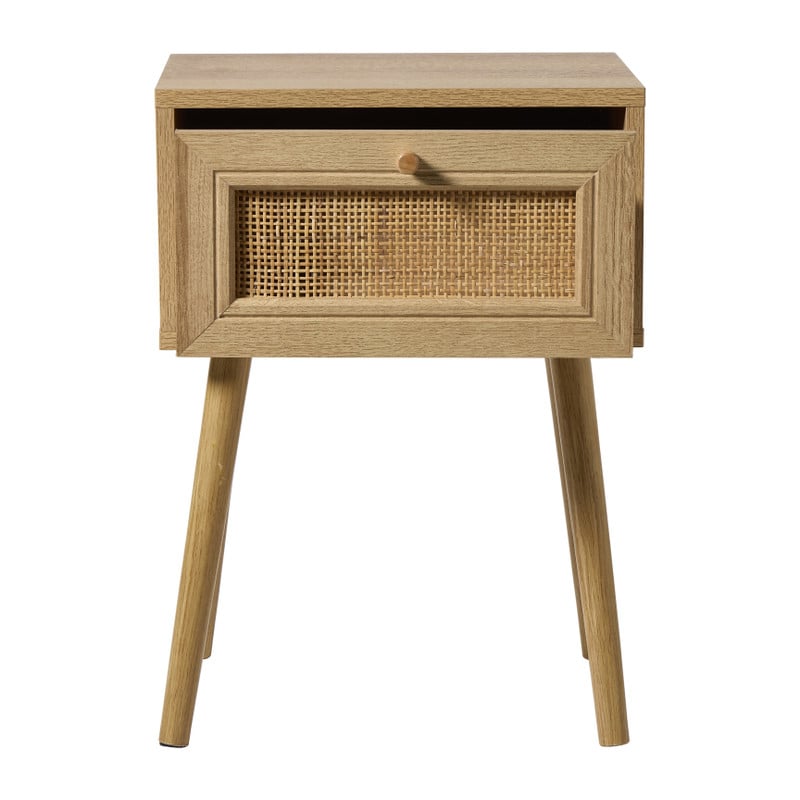 Webbing nachtkastje Batavia - bruin - 55x39x30 cm