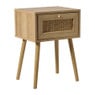 Webbing nachtkastje Batavia - bruin - 55x39x30 cm