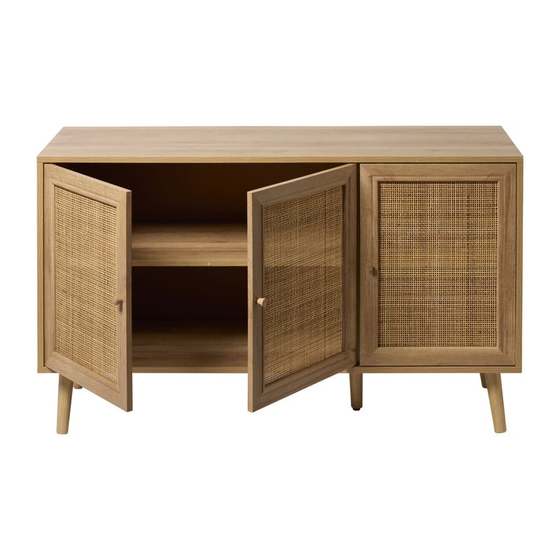 Webbing dressoir Batavia - bruin - 70x120x39 cm