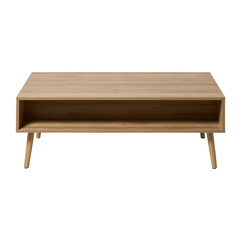 Webbing salontafel Batavia - bruin - 39x110x59 cm