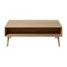 Webbing salontafel Batavia - bruin - 39x110x59 cm