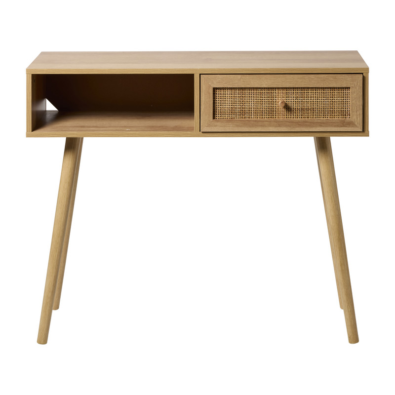 Webbing sidetable Batavia - bruin - 81x100x30 cm
