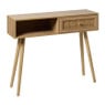 Webbing sidetable Batavia - bruin - 81x100x30 cm