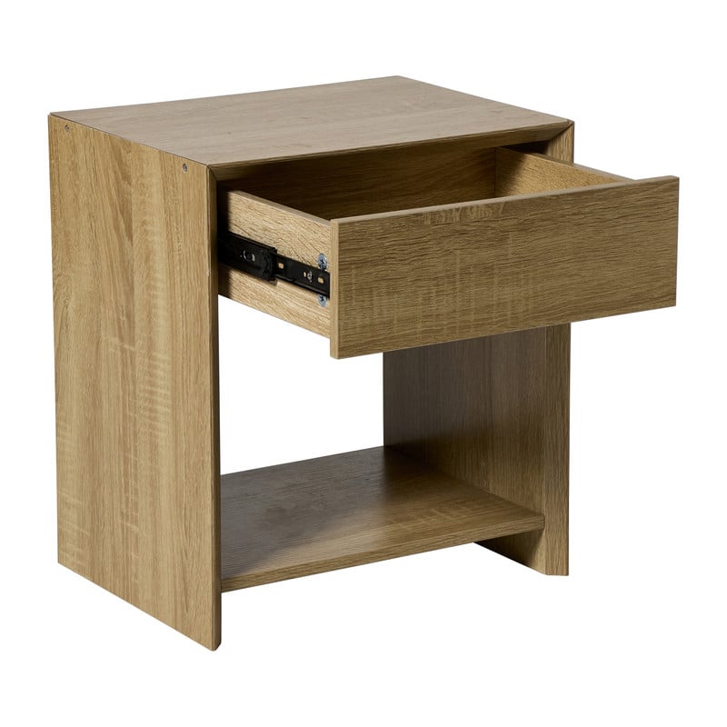 Nachtkastje Celine met lade - bruin - 45x40x35 cm