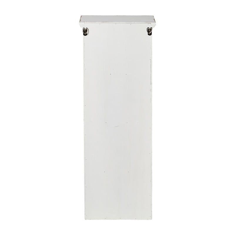 Vitrinekast 1 deur - wit - 80x30x15 cm