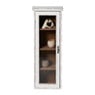 Vitrinekast 1 deur - wit - 80x30x15 cm
