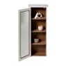 Vitrinekast 1 deur - wit - 80x30x15 cm