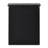 Vitrinekast 2 deuren - zwart - 60x50x15 cm