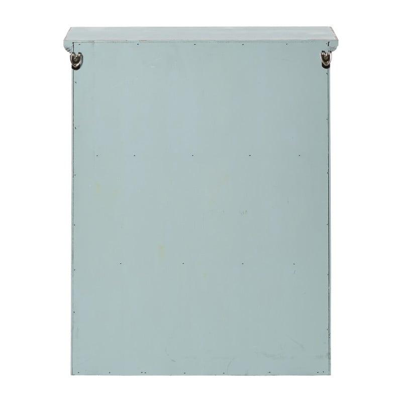 Vitrinekast 2 deuren - blauw - 60x50x15 cm