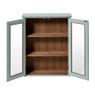 Vitrinekast 2 deuren - blauw - 60x50x15 cm