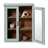 Vitrinekast 2 deuren - blauw - 60x50x15 cm