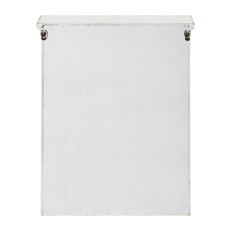 Vitrinekast 2 deuren - wit - 60x50x15 cm