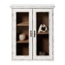 Vitrinekast 2 deuren - wit - 60x50x15 cm