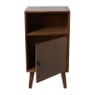 Nachtkastje retro - donkerbruin - 76x40x31.5 cm