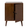 Kastje retro met 2 deuren - donkerbruin - 76x60x31.5 cm