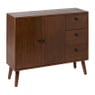 Dressoir retro -  donkerbruin - 76x93x31.5 cm