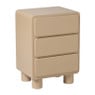 Kastje hoogglans 3ldn - beige - 40x31x56 cm