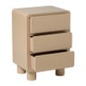 Kastje hoogglans 3ldn - beige - 40x31x56 cm