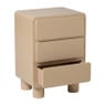 Kastje hoogglans 3ldn - beige - 40x31x56 cm
