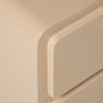 Kastje hoogglans 3ldn - beige - 40x31x56 cm