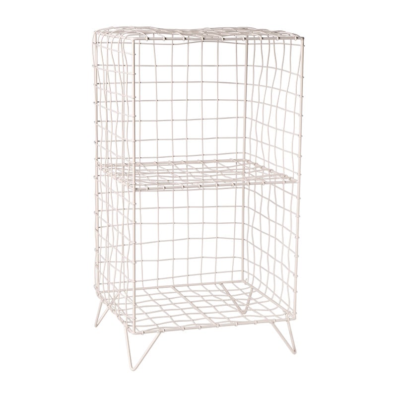 Nachtkastje wire - beige - 65x35x30 cm