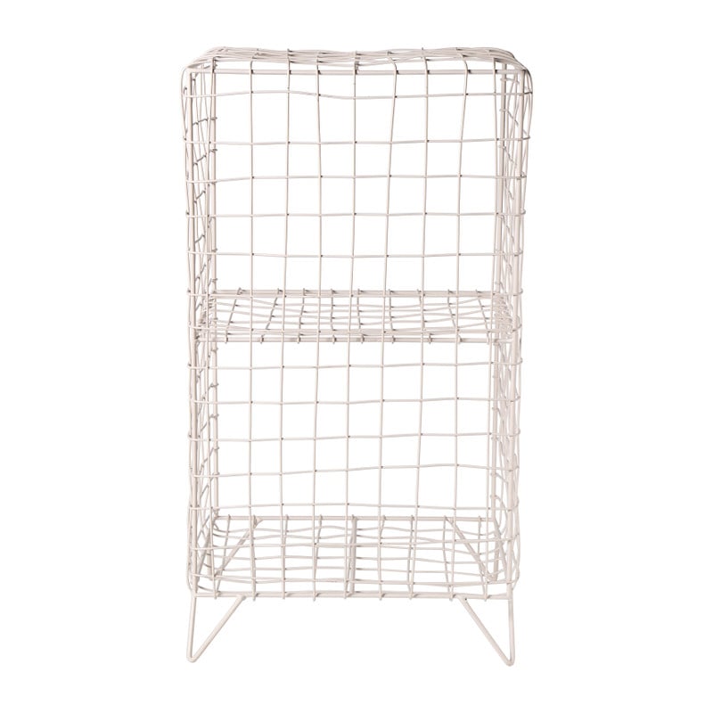 Nachtkastje wire - beige - 65x35x30 cm
