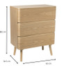 Ladekast Trondheim - 3 laden - 82x65x34.5 cm
