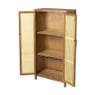 Webbing kast Bandung hoog - bruin - 140x70x40 cm