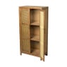 Webbing kast Bandung hoog - bruin - 140x70x40 cm