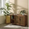 Webbing dressoir Bandung - bruin - 72x120x40 cm
