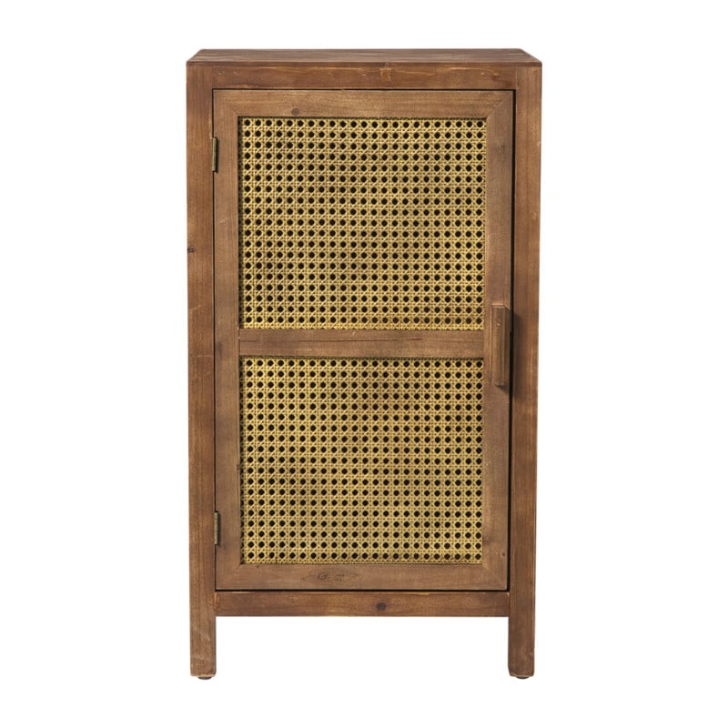 Webbing nachtkastje Bandung - bruin - 80.5x45x40.5 cm