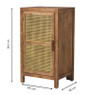 Webbing nachtkastje Bandung - bruin - 80.5x45x40.5 cm