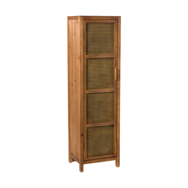 Webbing kast smal Bandung - bruin - 160.5x45x40.5 cm