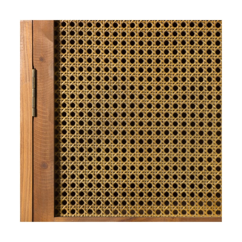 Webbing kast smal Bandung - bruin - 160.5x45x40.5 cm
