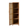 Webbing kast smal Bandung - bruin - 160.5x45x40.5 cm