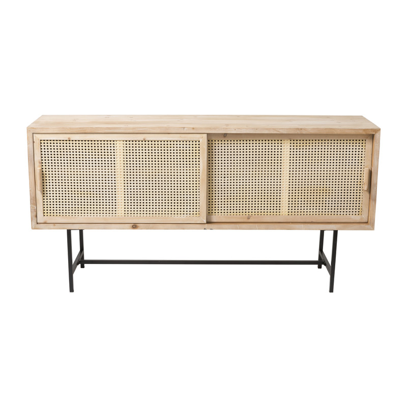 Webbing Sumatra dressoir  - metalen poten - 80x160x42 cm