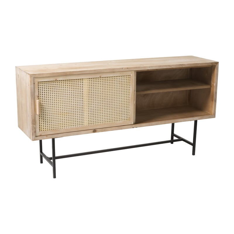 Webbing Sumatra dressoir  - metalen poten - 80x160x42 cm